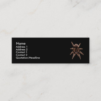 Tarantula-Spinne Mini Visitenkarte