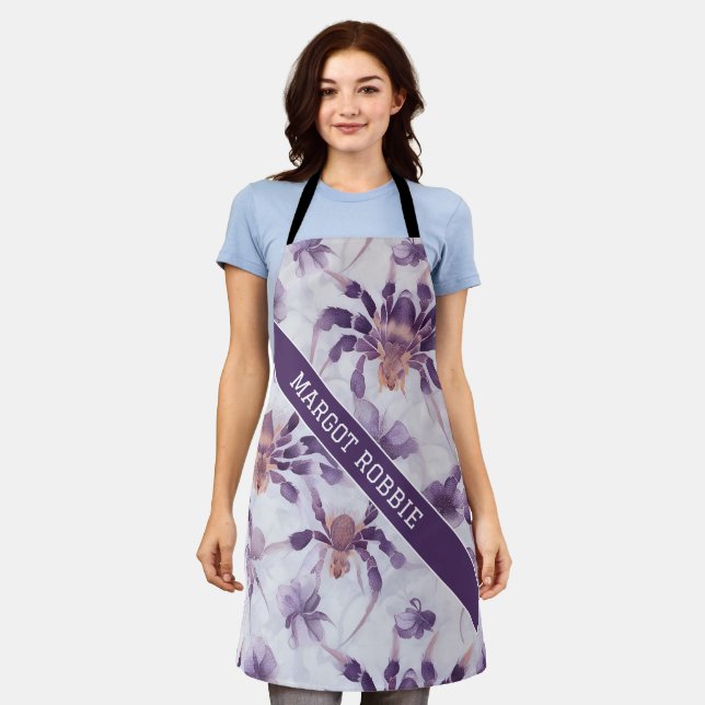 Tarantula Wasserfarbiges Personalisiertes Muster Schürze (Getragen)