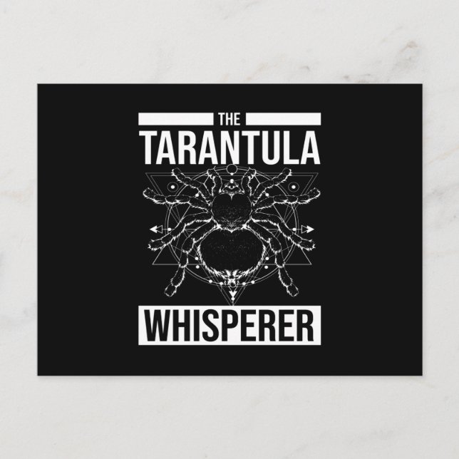 Tarantula Whisperer Spider Tarantula Postkarte (Vorderseite)