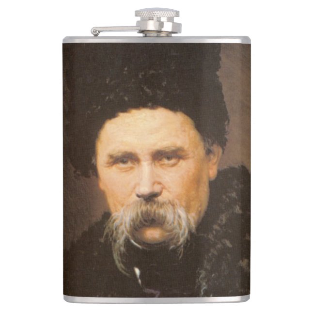 Taras Shevchenko Flasche Flachmann (Vorderseite)