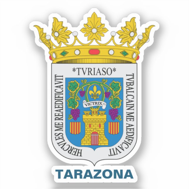 Tarazona (Aragon, Spanien), Wappen Aufkleber (Vorderseite)