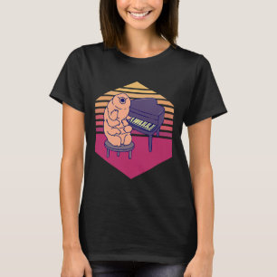 Tardigrade Playing Piano Vintag T-Shirt