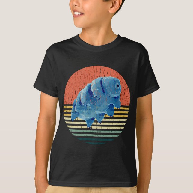 Tardigrade T Vintag Retro Mikrobiologie - Geschenk T-Shirt (Vorderseite)