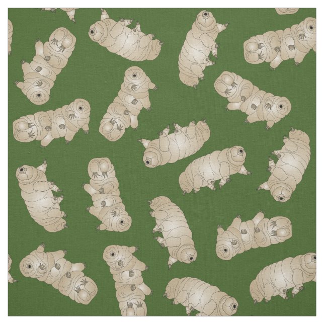 Tardigrade Water Bear Moss Pig Stoff (Muster)