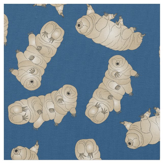 Tardigrade Water Bear Moss Pig Stoff (Nahaufnahme)