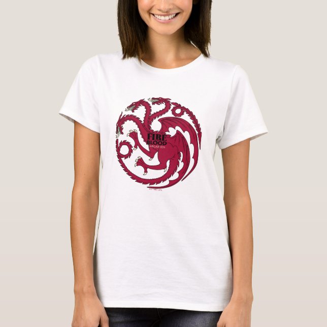 Targaryen Sigil - Feuer und Blut T-Shirt (Vorderseite)