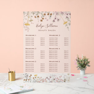 Tarif fleur sauvage