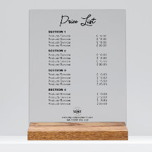 Tarif personnalisé ou prix de service moderne