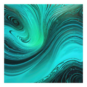 "Tarifa" Blue Wirbel Waves Fotodruck