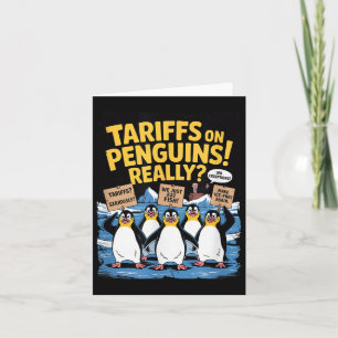 Tariff Pinguine schwappen erhörte Insel Funny Res Karte