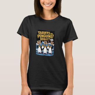 Tariff Pinguine schwappen erhörte Insel Funny Res T-Shirt