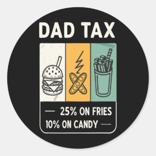 Tariffreiheit Tariff Daddy Trump Funny Father's Runder Aufkleber
