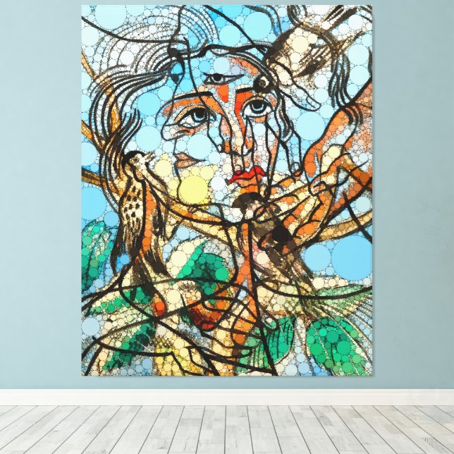 Tarin, Unendlichkeit Punkte nach Francis Picabia Leinwanddruck (Insitu (Holzboden))