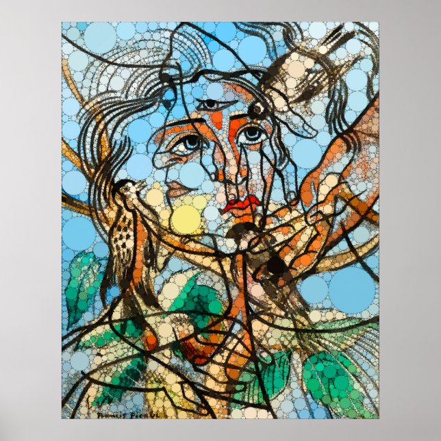 Tarin, Unendlichkeit Punkte nach Francis Picabia Poster (Vorne)