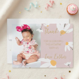 Tarjeta De Agradecimiento Boho Daisy Thank You,  T Dankeskarte