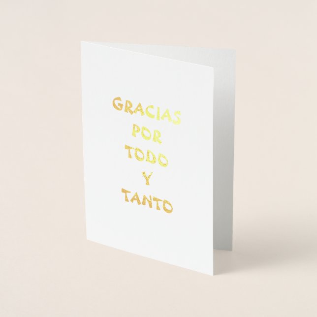 Tarjeta de agradecimiento folienkarte (Vorderseite)