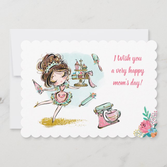 Tarjeta de Felicitación para mamá Einladung (Vorderseite)