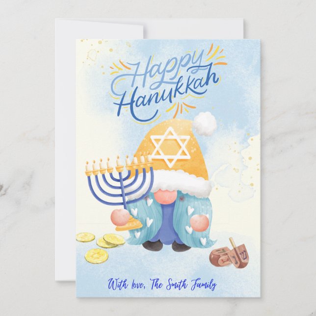 Tarjeta de Hanukkah  Feiertagskarte (Vorderseite)
