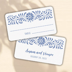 Tarjeta De Mesa Estilo talavero mexicano Platzkarte