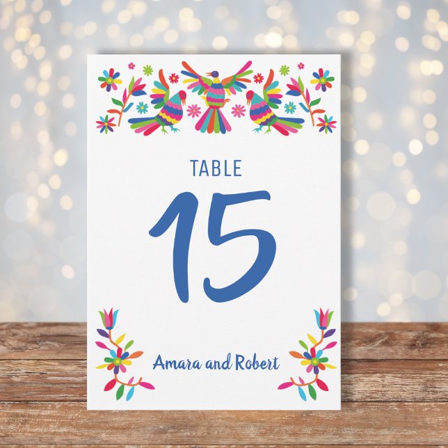 Tarjeta de Mesa para boda, otomi tarjeta de mesa Ankündigung (Von Creator hochgeladen)