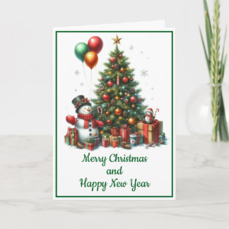 Tarjeta de Navidad con imagen de árbol de Navidad Karte