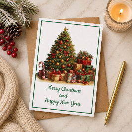Tarjeta de Navidad con imagen de árbol de Navidad Karte