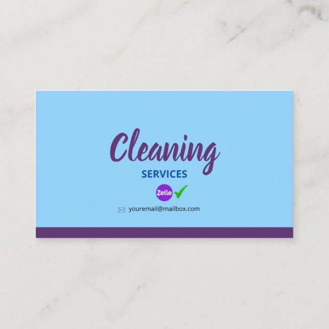 Tarjeta De Presentación Cleaning_Bubble Business C Telefonnummerkarte (Rückseite)