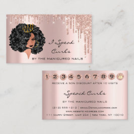 Tarjeta De Visita Loyalty Card 10 Lochkartendrucke Visitenkarte