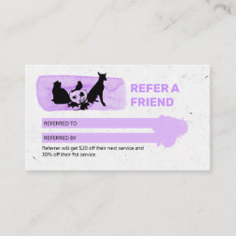 Tarjeta De Visita Pet Care / Sitting services / Pe Visitenkarte