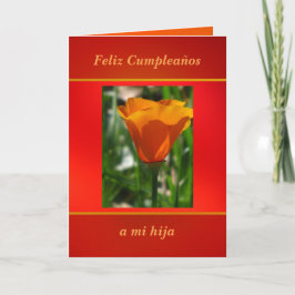 Tarjeta - Feliz Cumpleaños - Amapola de California Karte