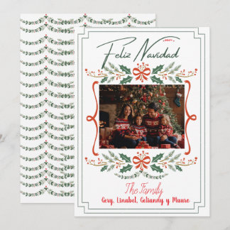 Tarjeta Festiva Navidades de Botánico Mistletoe Feiertagskarte