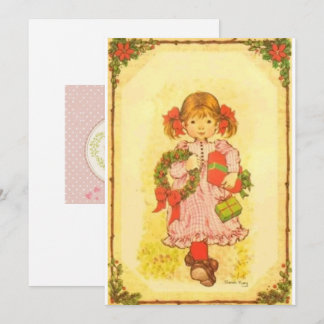 Tarjeta festiva plana navideña Sarah Kay Feiertagskarte