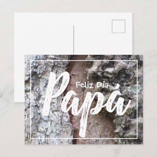 Tarjeta postal - Feliz Día Papá 03 Postkarte (Vorne/Hinten)