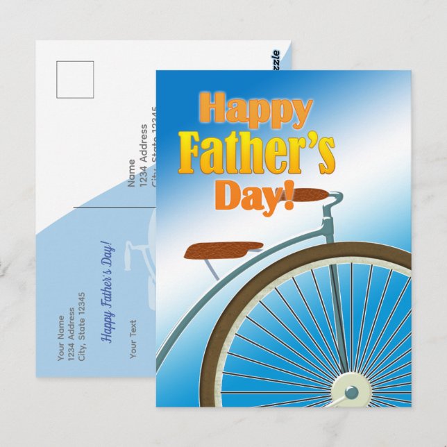 Tarjeta postal - Happy Father's Day Postkarte (Vorne/Hinten)