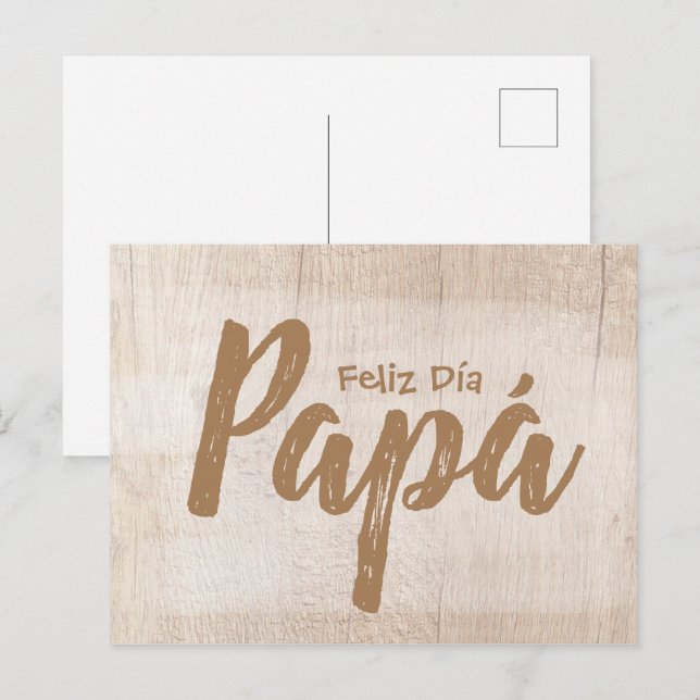 Tarjeta postalisch - Feliz Día Papá 02 Postkarte (Vorne/Hinten)