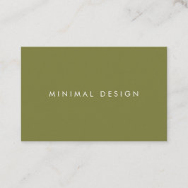 Tarjeta visita Minimal Green & White BusinessCard Visitenkarte