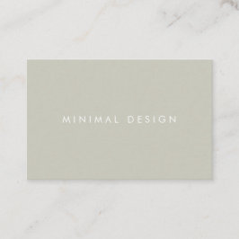 Tarjeta visita Minimal Grey & White BusinessCard Visitenkarte