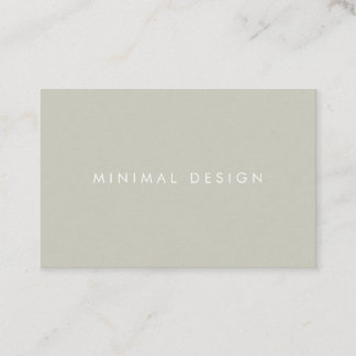 Tarjeta visita Minimal Grey & White BusinessCard Visitenkarte
