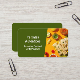 Tarjetas de Negocio Tamales Visitenkarte