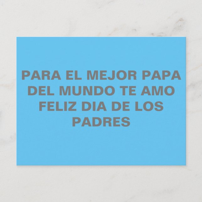 Tarjetas para el dia del padre postkarte (Vorderseite)