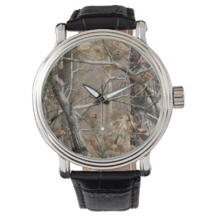 Tarn Tarnung Jagd Echtleder Armbanduhr