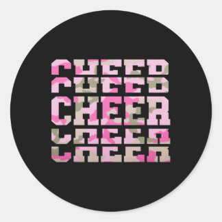 Tarn-Tie-Dye-Cheerleading für Cheerleader-Squad Bf Runder Aufkleber