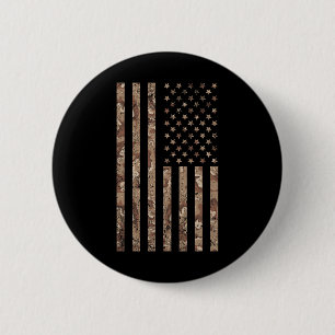 Tarnamerikanische Flagge Militär 4. Juli Amerikani Button