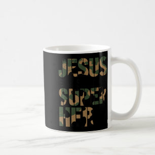 Tarnanzug Jesus ist mein Superheld Kleinkind Junge Kaffeetasse