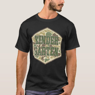 Tarnanzug Kindergarten Junge Hallo Kinder Schulkin T-Shirt