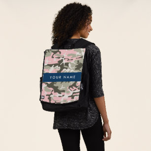 Tarnfarbe Pink und Grün Personalisieren Sie Ihren Rucksack
