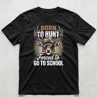 Tarnfarbenes Hirschjagd-Shirt - Geboren zum Jagen, T-Shirt