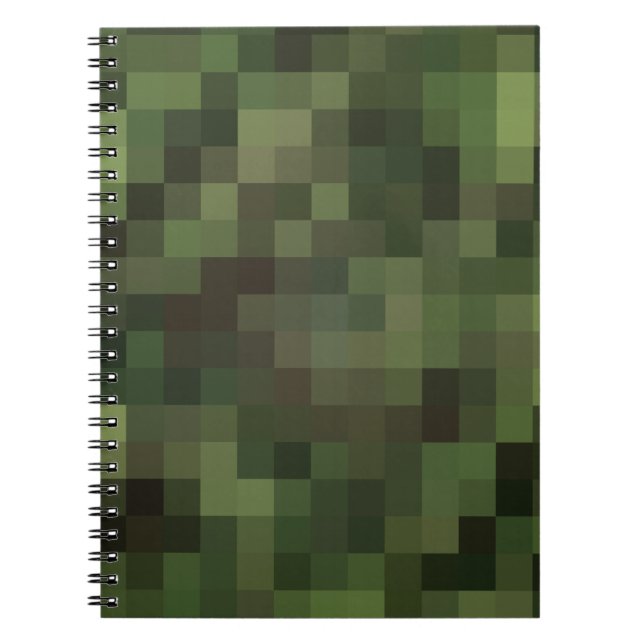 Tarnkappengrün Notizblock (Vorderseite)