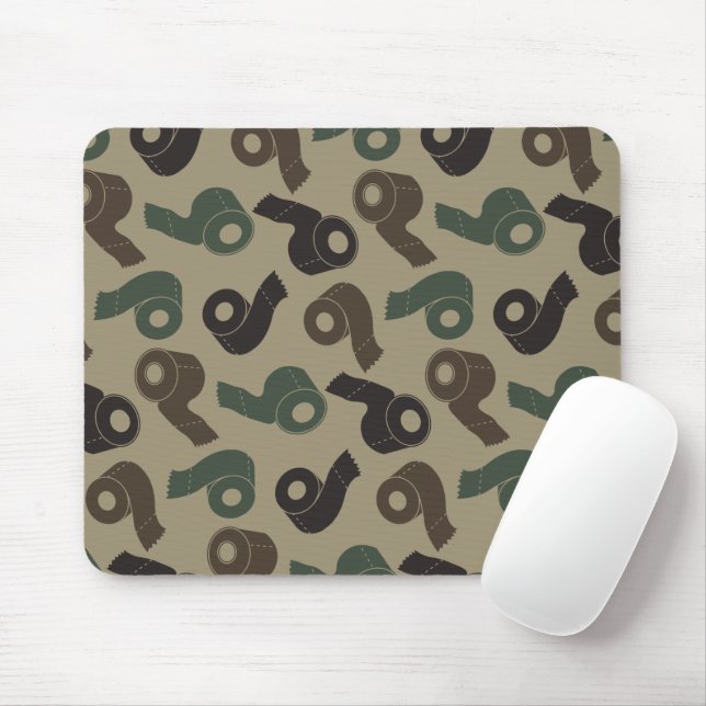 Tarnklo Papier Wald Tarnmuster Mousepad (Mit Mouse)