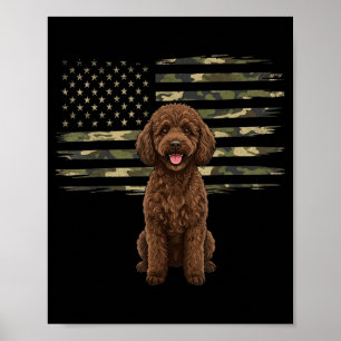 Tarnmuster-amerikanische Flagge Odle 4. Juli Patri Poster